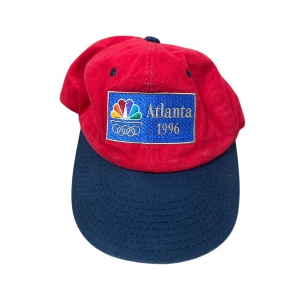 Vintage 90's Champion Atlanta Olympics 1996 Hat Cap Red Blue